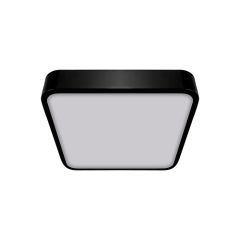 Stropna / nadometna / LED svetilka / kvadrat / črna / 16W / Nevtralno bela / 230V