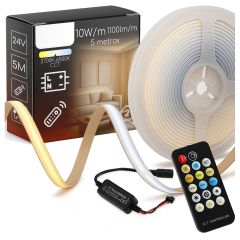 COB LED trak 24V 5M neon CCT 2700-6500K komplet z daljincem