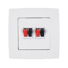 Vtičnica za zvočnik dvojna 