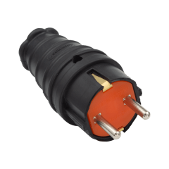 Vtikač guma 16А 2Р+Е / gumi spojka