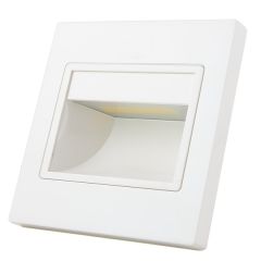 Vgradna stenska svetilka / bela / IP40 / COB / 1 LED / 1,5W = 5W / AC 230V 1