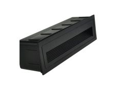 Stenska vgradna LED svetilka (luč) GRF014  / 4000K / 5W / 230V / Črna / IP65