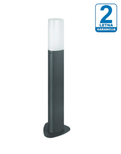 Talna vrtna svetilka iz aluminija / 500mm / Temno siva / 1 x E27 / IP65 / 230V / 24-mesečna garancija