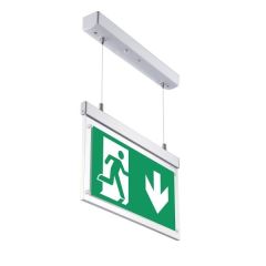 Viseča LED opozorilna / zasilna tabla / IP20 / 3W / 220V in 3,6V / 900mAh