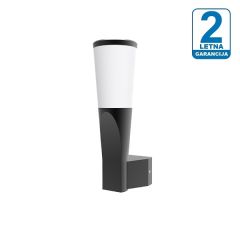 Fasadna / stenska LED svetilka (luč) / Nevtralno bela / 10W / 230V / Temno siva / IP54