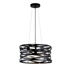 Stropna viseča luč Helix črna / 3x E27 / Ø 425mm / 36-mesečna garancija