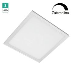 Vgradna stropna LED svetilka / slim LED panel 600 x 600 mm / Nevtralno bela / 45W / 230V / zatemnilen