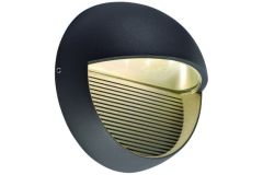 Zunanja fasadna LED svetilka (luč) toplo bela 3W / DIP / 230V / črna IP54