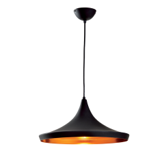 Stropna viseča svetilka / luč / 1 x E27/ črna