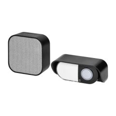 Brezžični baterijski zvonec, učni sistem, 38 zvokov, 150m, črni