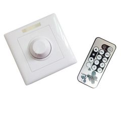 Stenski zatemnilnik / dimmer / LED / DC12-24V / 8A / z IR daljincem
