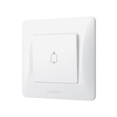 Vgradno stikalo za zvonec IP20 belo