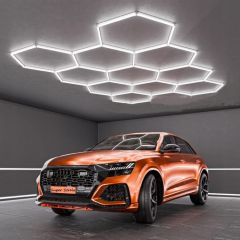 Zatemnilni modularni sistem razsvetljave HEXAGON LED 230V / 235 x 320 cm / 322W / Hladno bela 6000K