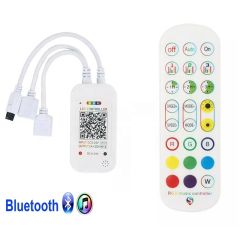 Audio (glasbeni) mini RGB LED  krmilnik / kontroler / upravljalnik / DC5-24V / vgrajen mikrofon