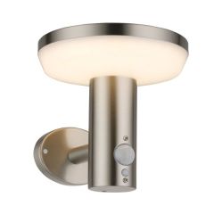 LED solarna stenska / fasadna luč s senzorjem / toplo bela / 4,4W 