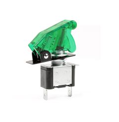 Preklopno 12/24V  stikalo / Top Gun style / max 20A, ZELENO