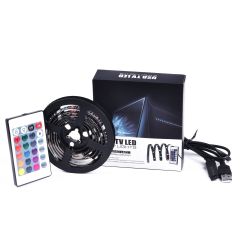 Samolepilen LED trak za računalnike ali LCD zaslone / RGB / IP65