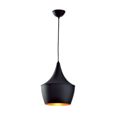 Viseča luč 1xE27 D250mm črna/zlata