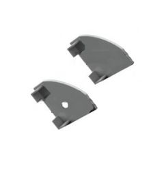 Zaključna kapa kotnega alu profila 18,5 x 18,5mm / 2 kosa / Srebrna