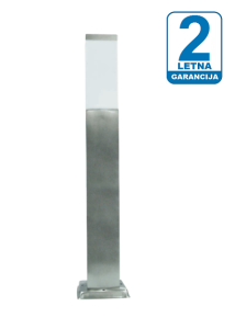 Talna vrtna svetilka iz nerjavečega jekla / saten nikelj / 1 x E27 / IP44 / 230V / 24-mesečna garancija