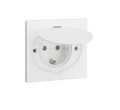 Zunanja vodoodporna vticnica bela