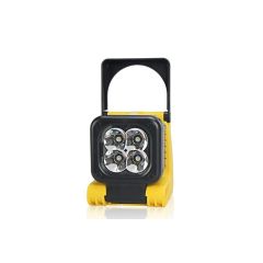 Baterijski prenosni LED reflektor / delovna luč z nosilcem / Hladno bela / IPX5 / 12W / DC12V cigaretni priklop
