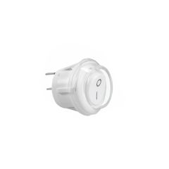 Preklopno gumbno stikalo / 250V / 10(4)A / Bele barve / premer 25mm / IP44