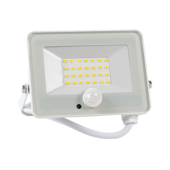 LED reflektor 20W slim s senzorjem / Nevtralno bela / 1800lm / IP65 / 230V