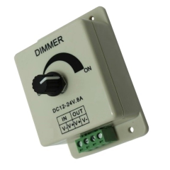 Stenski LED zatemnilnik / dimmer / LED / DC12-24V / 8A