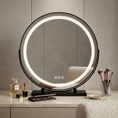 LED kozmetično ogledalo Make-Up Črno