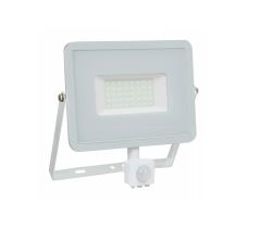 LED reflektor 50W slim s senzorjem / Toplo bela / 4500 lm / IP65 / 230V 