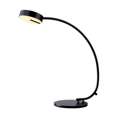Namizna svetilka z sivo bučko SENS / 8,5W / črna / 230V / toplo bela