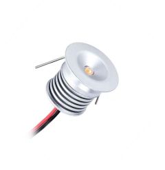 Mini LED vgradna lučka 2W Toplo bela DC 12V 