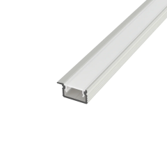 Vgradni aluminijast profil za LED trak 12x7mm z enostranskim robom – za pohištvo