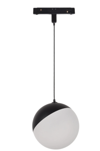 Magnetna LED viseča svetilka / za magnetno tračnico / 10W / 860lm / 3000K / 48V /  črna 
