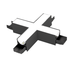 X - konektor za Linearna nadometna / linijska viseča svetila / črna / 15W / 1500lm / 4000K 