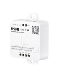 SP638E Bluetooth RF Glasbeni Krmilnik za SPI RGB LED Trak 5V–24V | SuperStrela