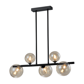 Stropna svetilka lestenec 5 x G9 / BLACK