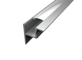 ALU vgradni ELOKSIRAN profil za LED trak / 2m / na klik / komplet / 45 x 35,5mm