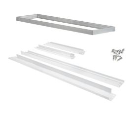 Beli okvir za LED panel 300x 1200mm, nosilec za nadgradno montažo panela 300 x 1200mm / Bele barve
